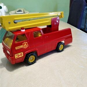 Tonka Red and Yellow Fire Truck Toy 1970s